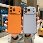 Frosted Matte Case for iPhone with Built-in Lens Protector – Anti-Glare Slim Cover with Metallic Edges | 15 / 16 / 17 - Image 4