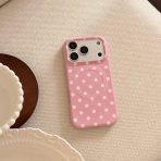 Cute Polka Dot MagSafe Case for iPhone – Soft Pastel Cover with Magnetic Ring | 15 / 16 / 17 - Image 3