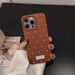 Korean Ins Polka Dot Case for iPhone – Cute Soft Silicone Cover with Pearl Dots | 15 / 16 / 17 - Image 6