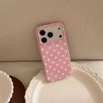 Cute Polka Dot MagSafe Case for iPhone – Soft Pastel Cover with Magnetic Ring | 15 / 16 / 17 - Image 2