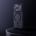 CamShield Pro MagSafe Case for iPhone 17 / 17 Pro / 17 Pro Max – Carbon Fiber Rugged Cover with Sliding Camera Lens Protector