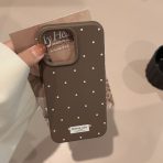 Korean Ins Polka Dot Case for iPhone – Cute Soft Silicone Cover with Pearl Dots | 15 / 16 / 17 - Image 7