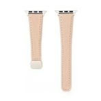 Genuine Leather Apple Watch Band with Magnetic Buckle – Slim Litchi-Texture Strap for Apple Watch (38–49mm) - Image 5