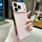 Frosted Matte Case for iPhone with Built-in Lens Protector – Anti-Glare Slim Cover with Metallic Edges | 15 / 16 / 17 - Image 3
