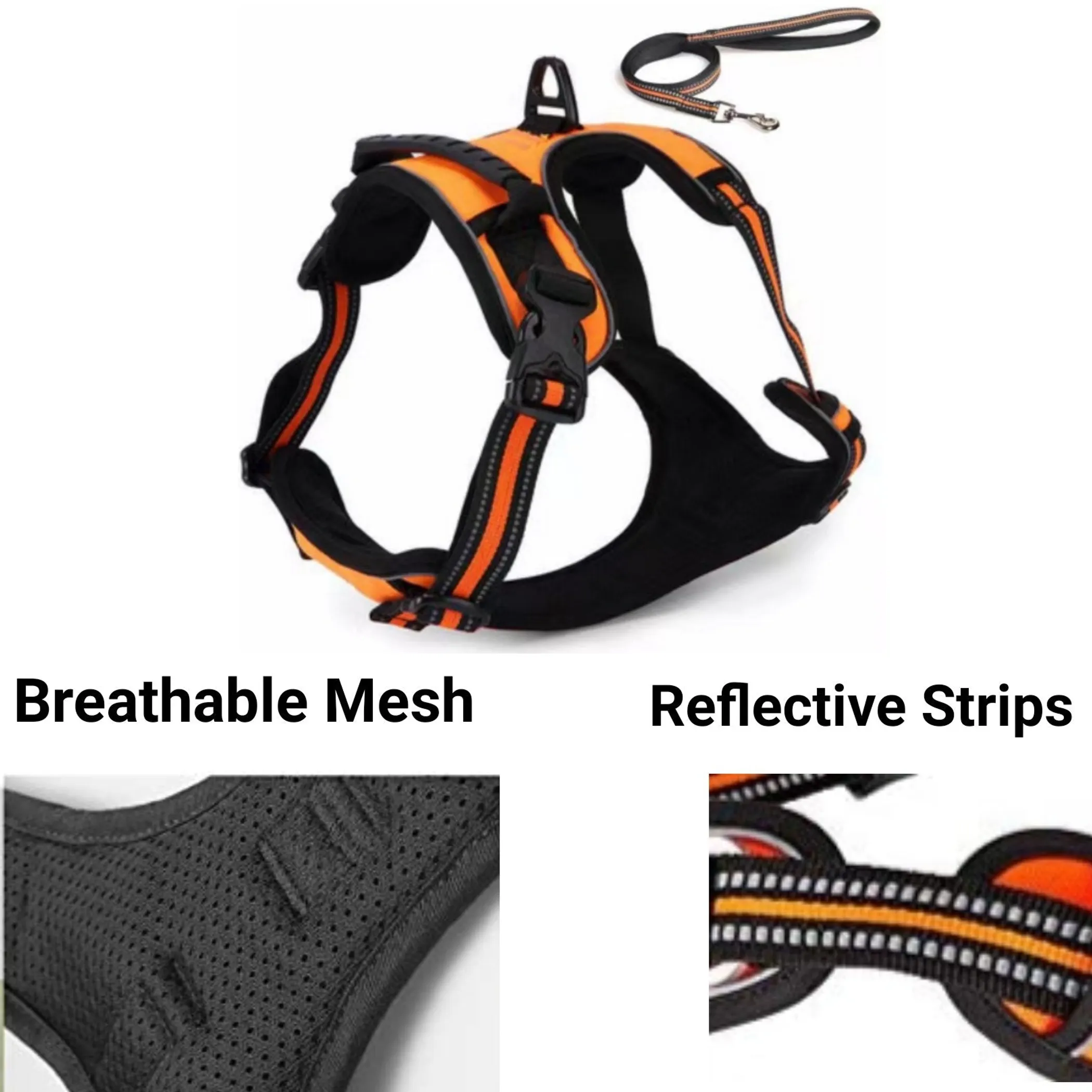Mr. Peanut's PetTrek Padded Harness and Leash Set — XS to L - Image 5