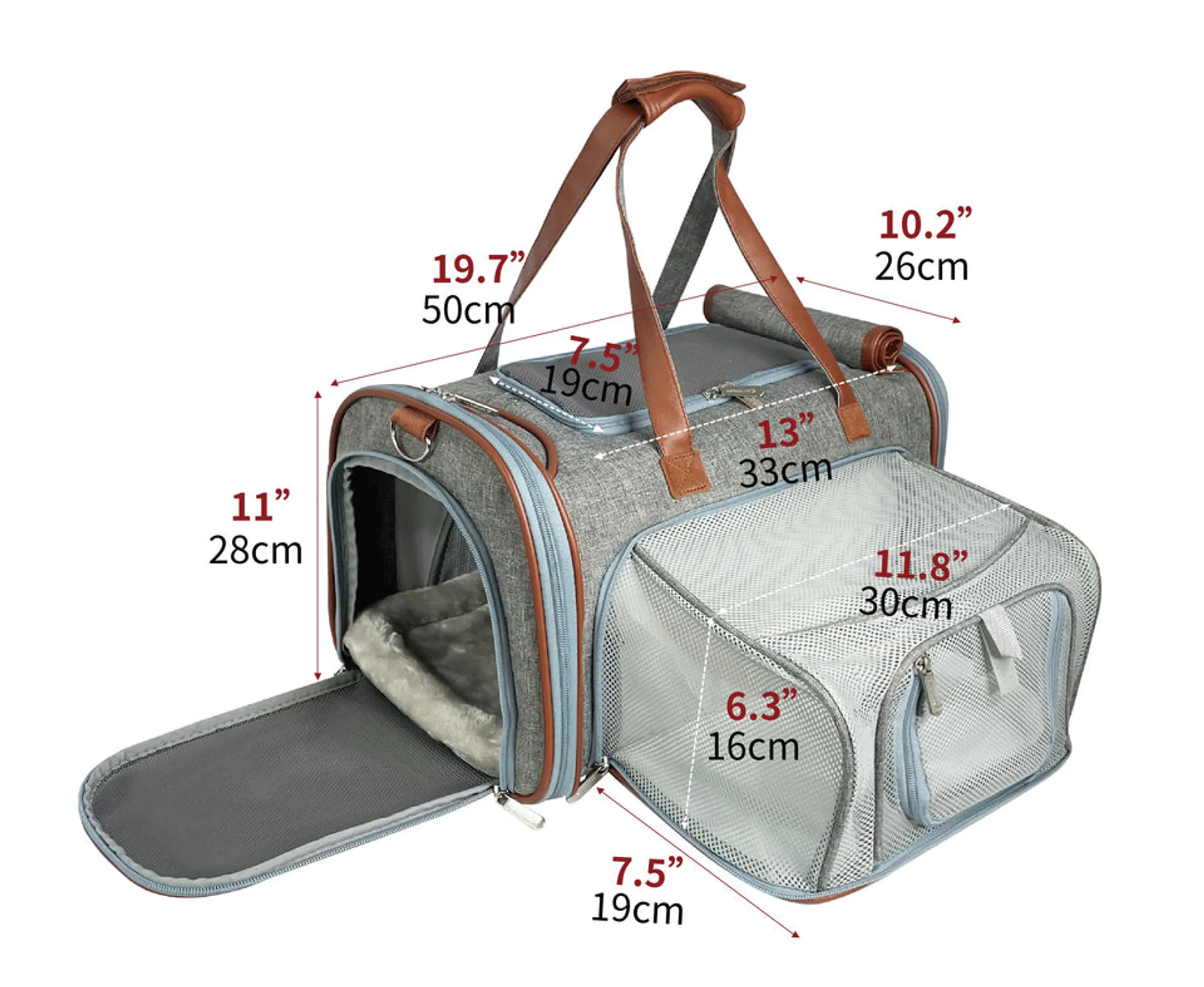 Mr. Peanut's Gold Series Big Apple Expandable Pet Carrier - Image 2
