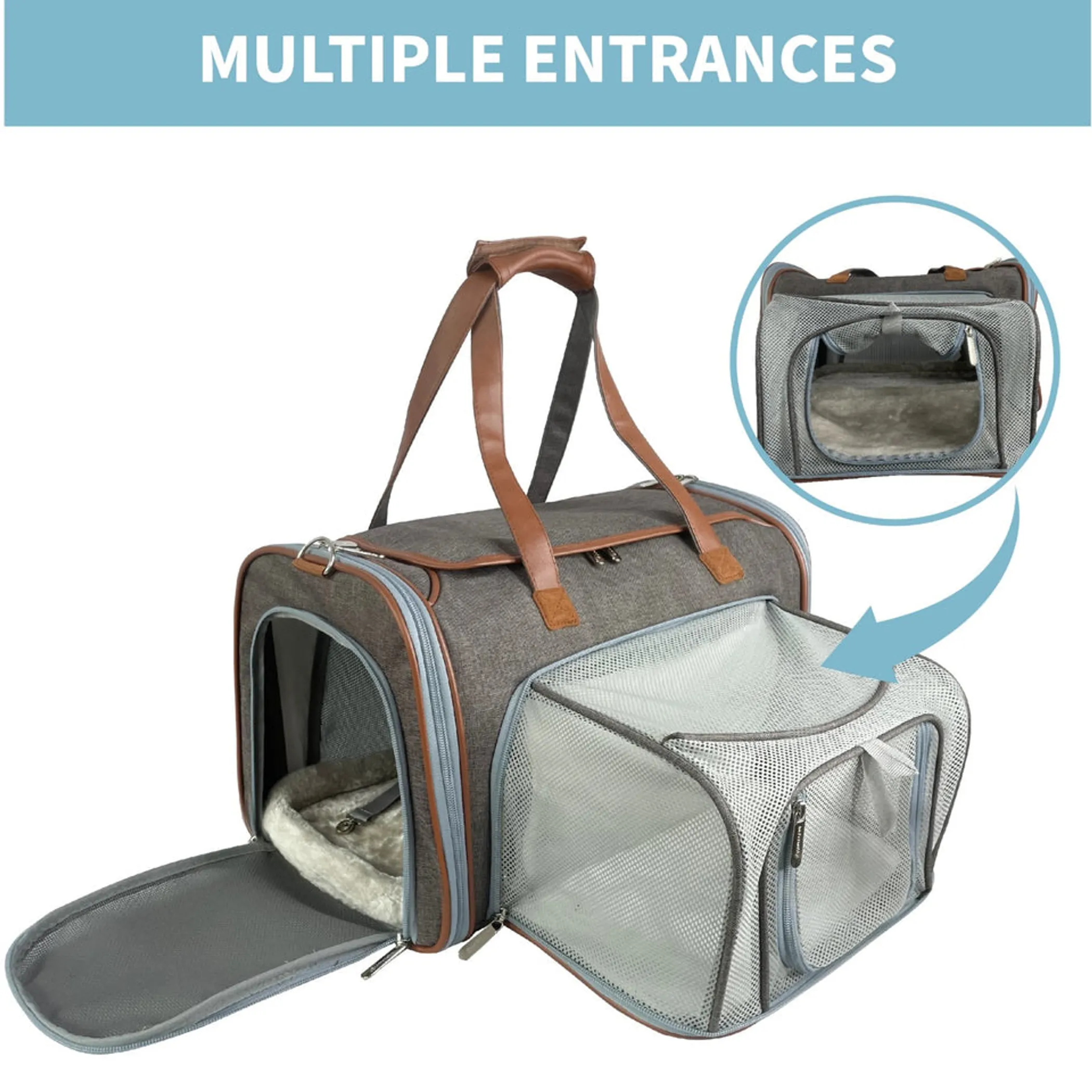 Mr. Peanut's Gold Series Big Apple Expandable Pet Carrier - Image 3