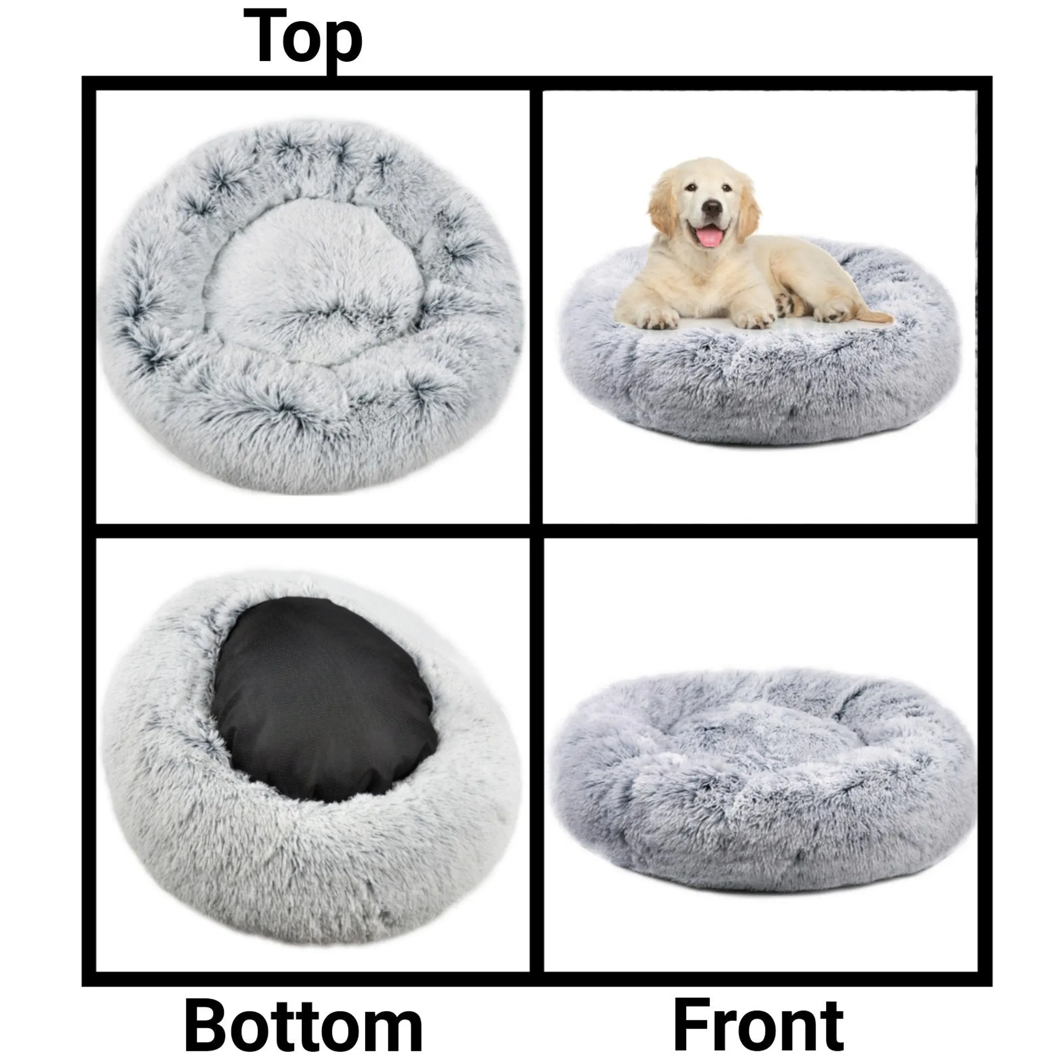 Mr. Peanut's OrthoPlush Pet Bed — Plush Top, Firm Core, 28 in - Image 3