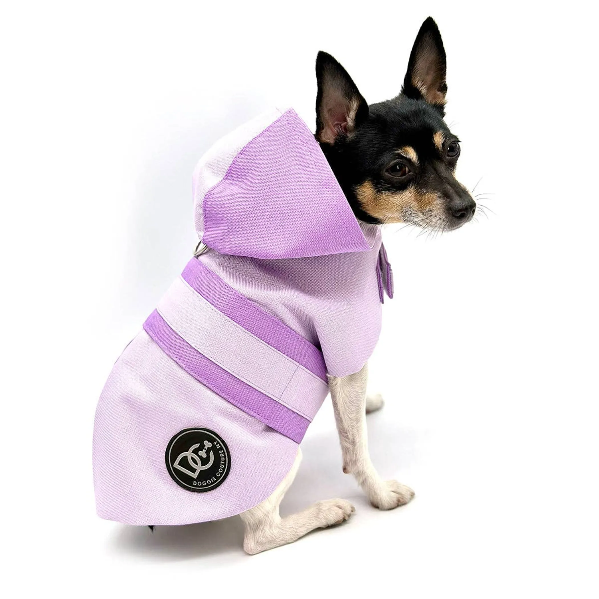 Doggie Couture NY Sport Luxe Hooded Dog Raincoat - Image 5