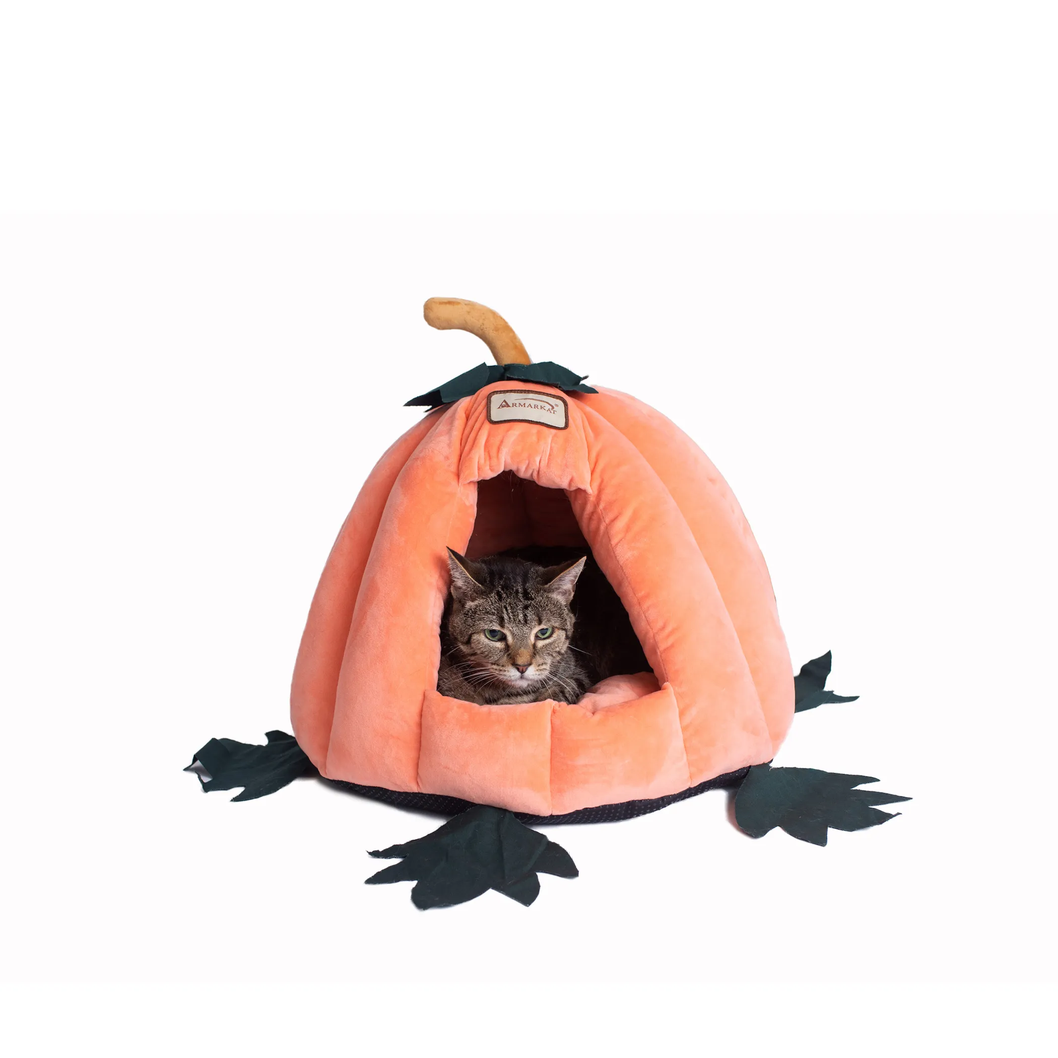 Armarkat Pumpkin Cat Bed — Covered, Velvet, Washable Mat - Image 5