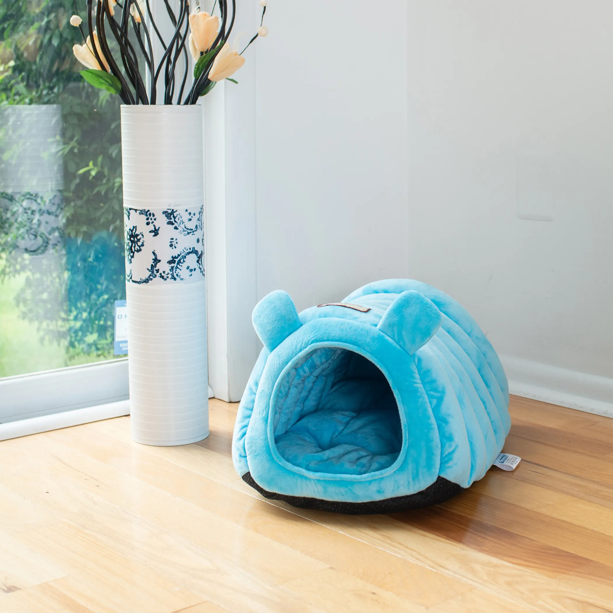 Armarkat Tube Cat Bed — Covered Hideaway with Ears - Image 3