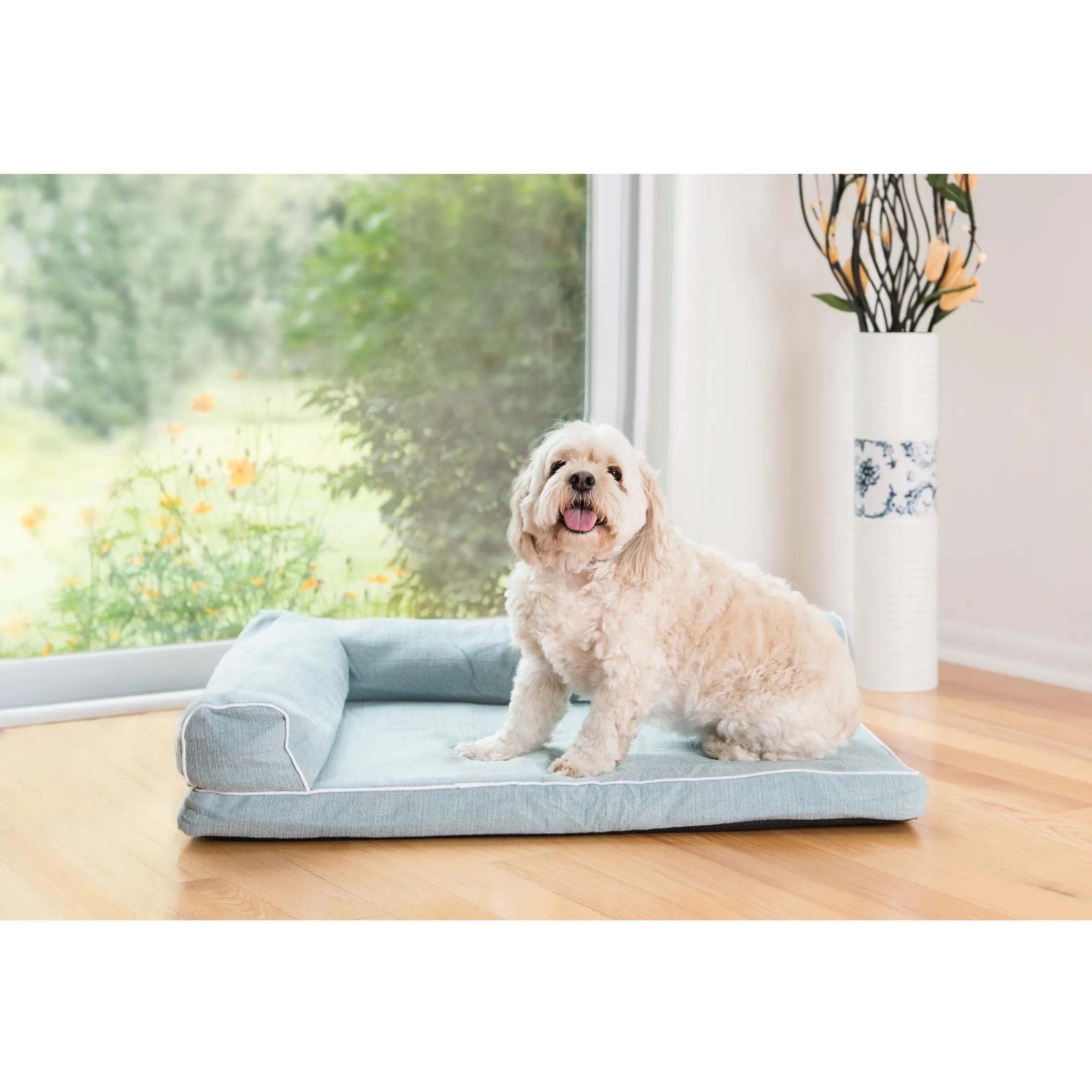 Armarkat Bolstered Dog Bed — 31 by 23 Inch, Zip-Off Cover - Image 3