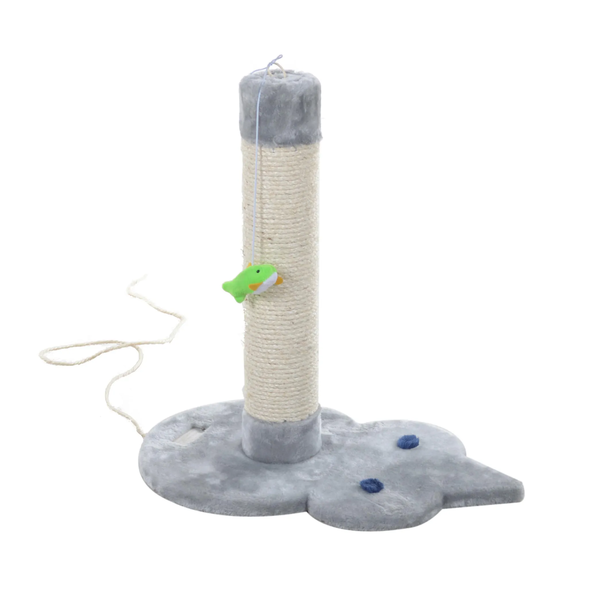 Armarkat Mouse-Shape Cat Scratcher Post with Rope Toys