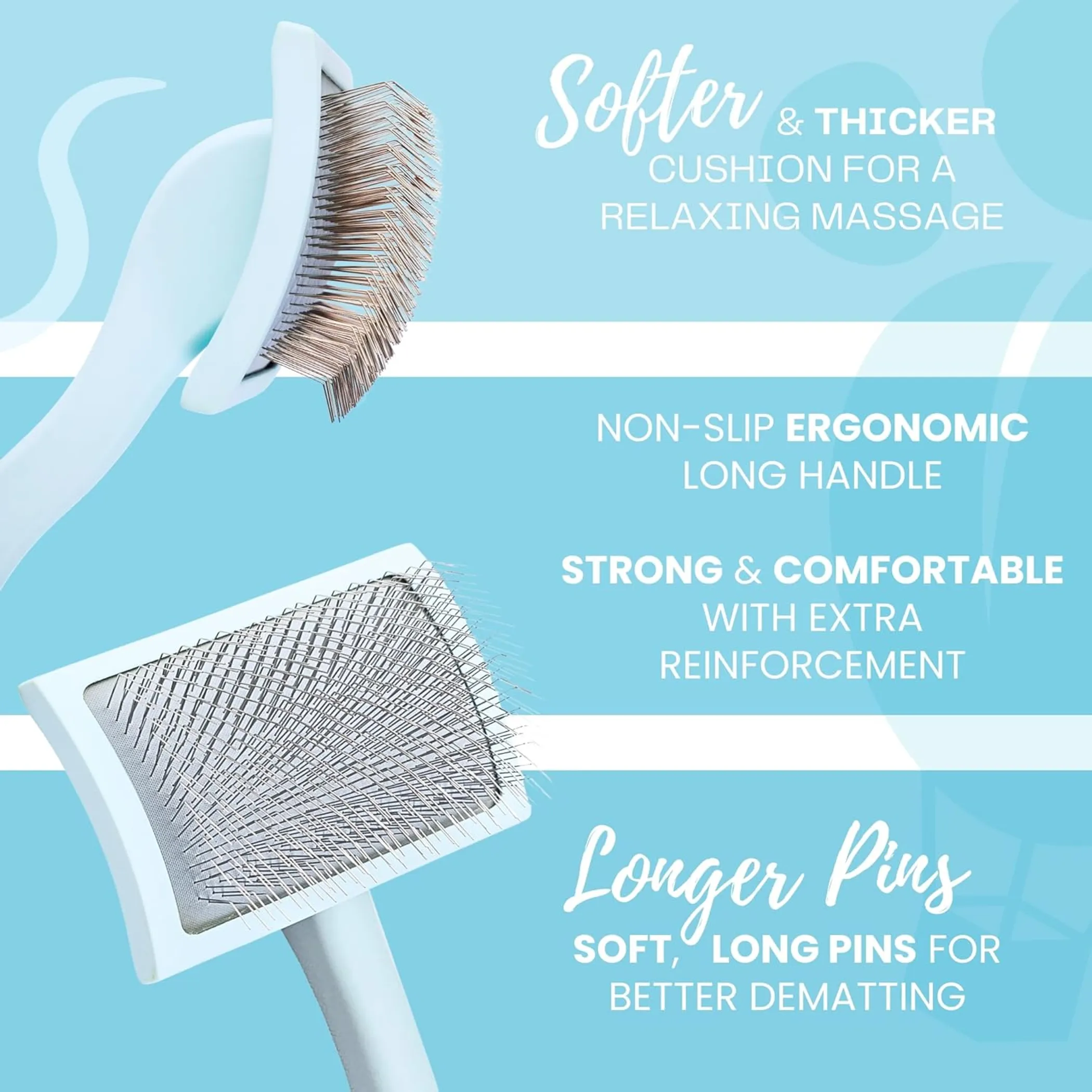 Sakabase Curved Slicker Brush — Undercoat and Mats - Image 3