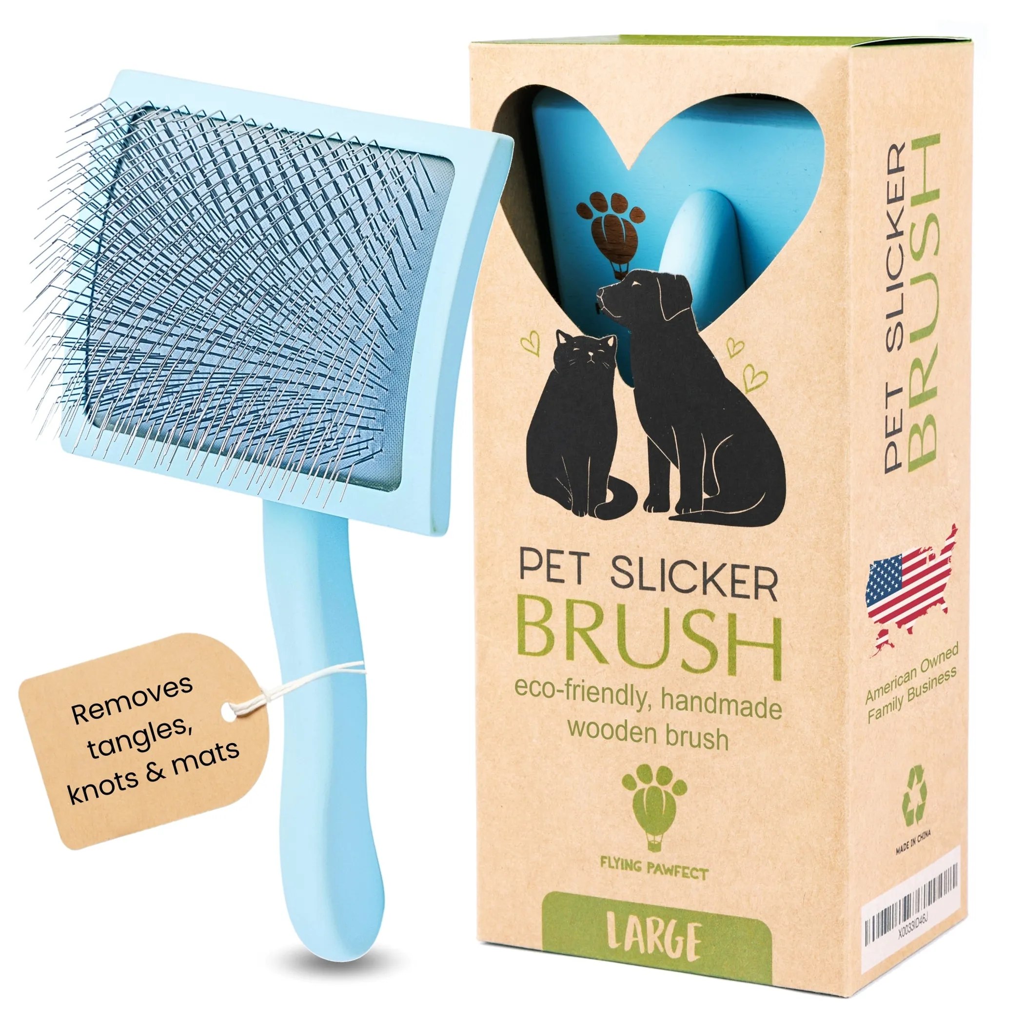 Curved Slicker Brush, Large — Three Pack for Groomers - Image 3