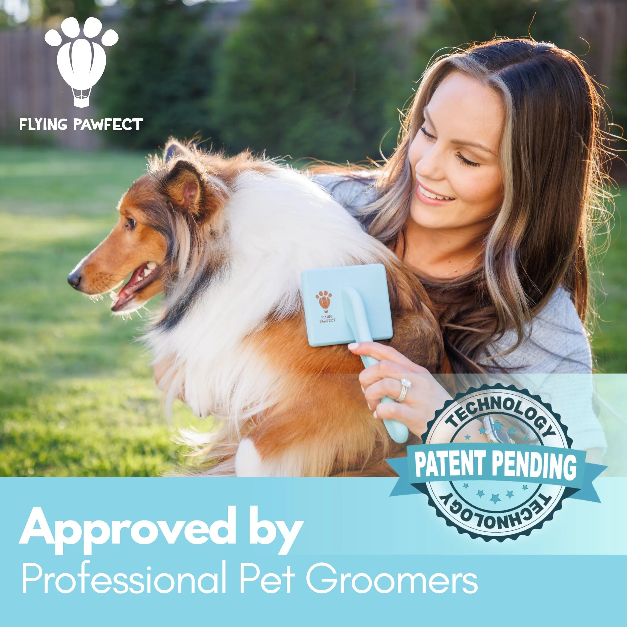 Curved Slicker Brush for Dogs and Cats — Small, Medium, Large - Image 2