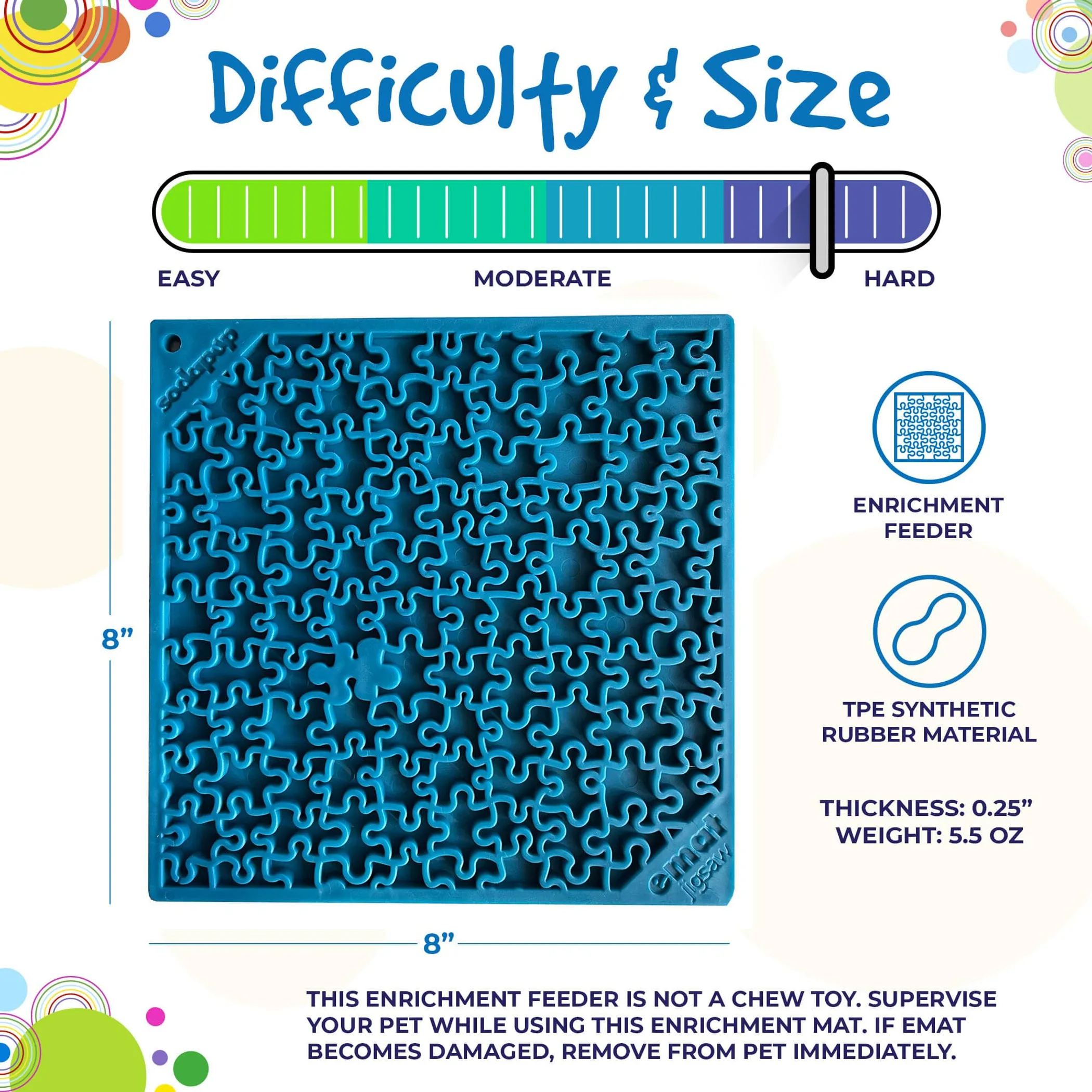 SodaPup Jigsaw Enrichment Lick Mat for Dogs & Cats — Made in USA - Image 4